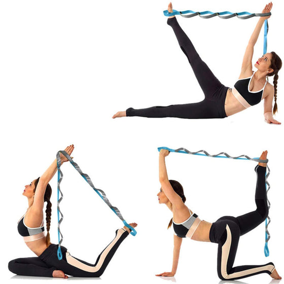 Multi-loop Non-elastic Yoga Stretching Training Belt