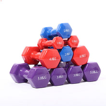  Color fitness dumbbells