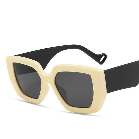 Side Sunglasses Personality Polygon Contrast