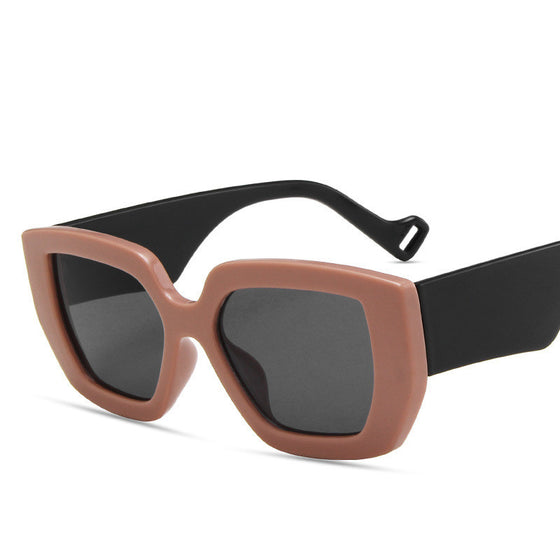 Side Sunglasses Personality Polygon Contrast