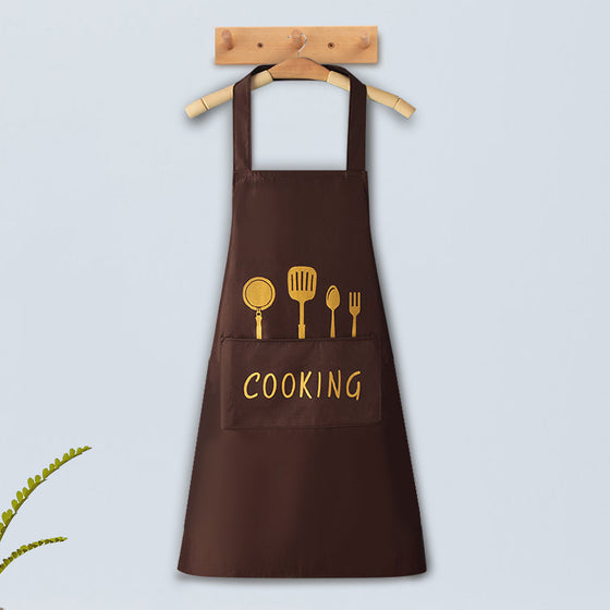 Home Kitchen Waterproof And Oil Proof Apron Cute Version Customization