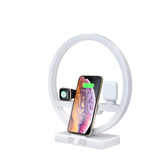 Fast Charging 4 in 1 Bedside Lamp Wireless Charger Bracket